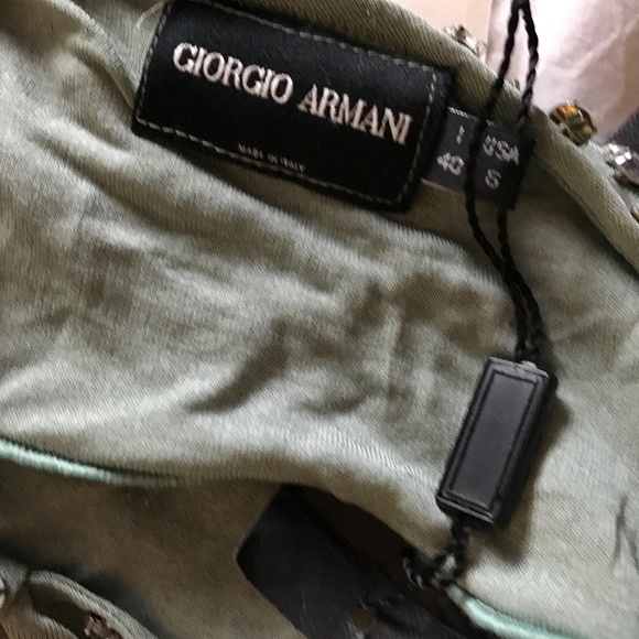 Giorgio Armani Jade Beaded Crop Top - Picture 6 of 8